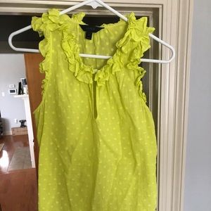 J Crew ruffle sleeveless top in size 6
